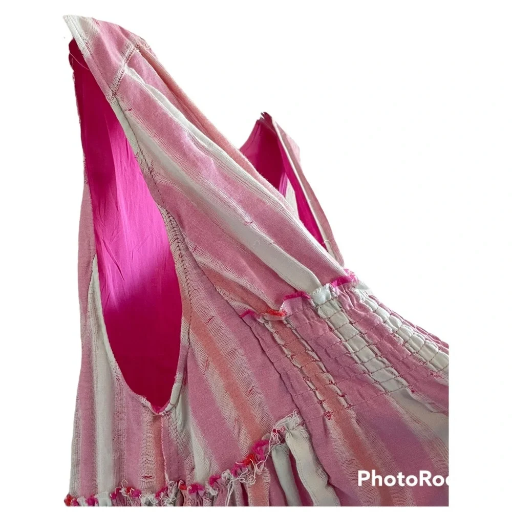 FREE PEOPLE Do It Again BOHO Cotton Mini Dress NWT Small - Picture 8 of 16